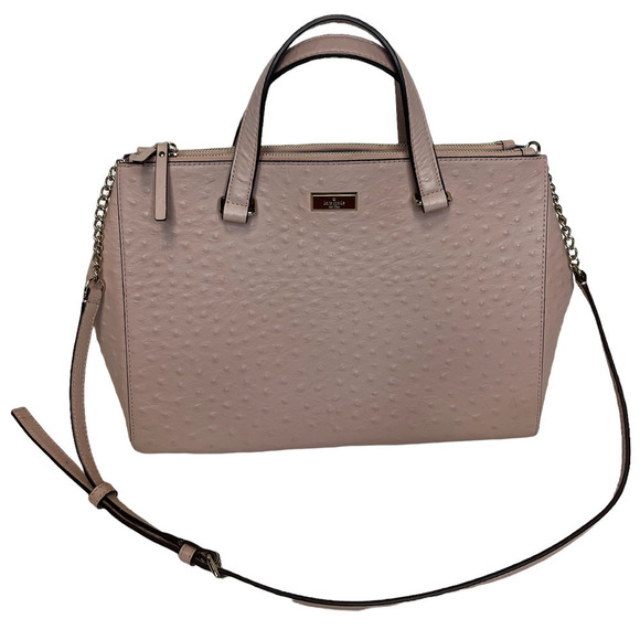 Kate Spade Bristol Drive Loden Ostrich Leather Tote Purse